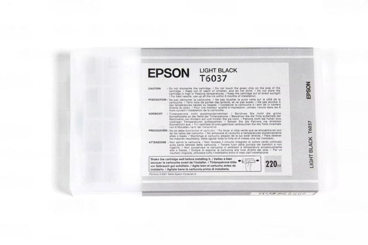 Epson Ink Light Black T6037T6037 - Image 1