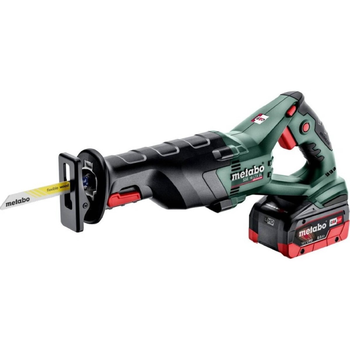 Product description - Powerful saw tail with light weight and angled handle made of soft grip for high working comfort -