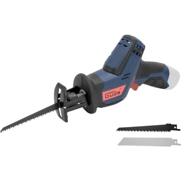 Güde USS 12-0, 12V battery-powered hacksaw Design and function: Member of the 12V E³ battery system series: Compatible with all tools in this series.