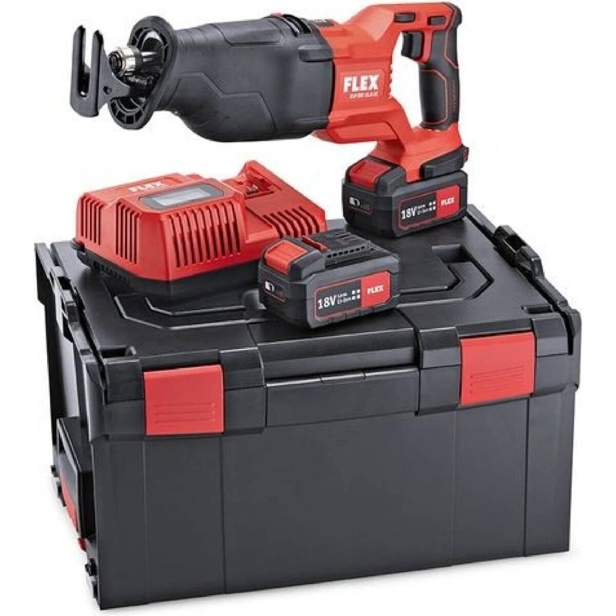 Possibility to extend the warranty for 3 years Cordless reciprocating saw 18.0 V with orbital movement Flex RSP DW 18.0-EC/5.0 Set.
