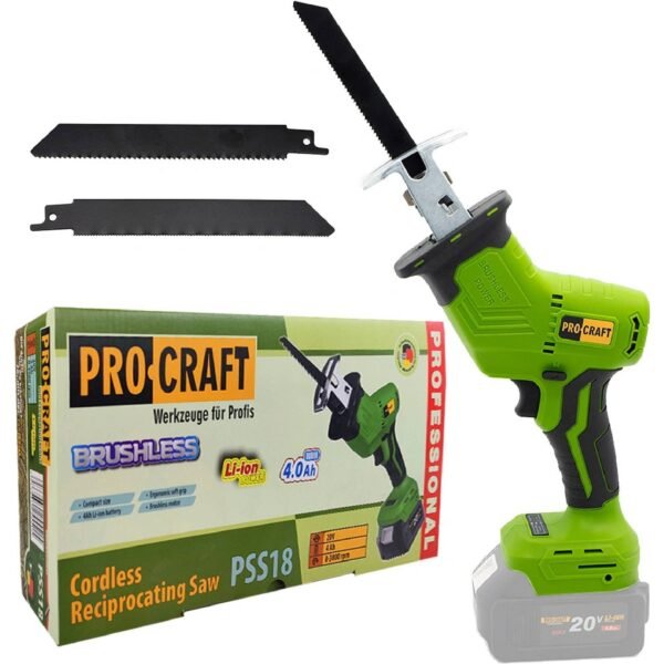 DESCRIPTION - The battery-operated saw tail is a useful helper for all quick cuts in the home workshop and in the garden.