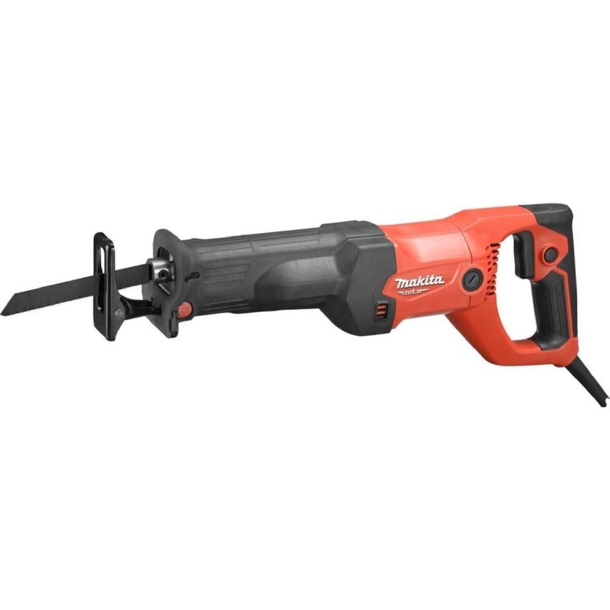 Light and compact machine with a new design and saw blade replacement with a key