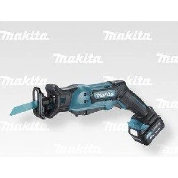 Cordless Makita JR103DSME chainsaw with ideal balance. Tool-free clamping of saws.