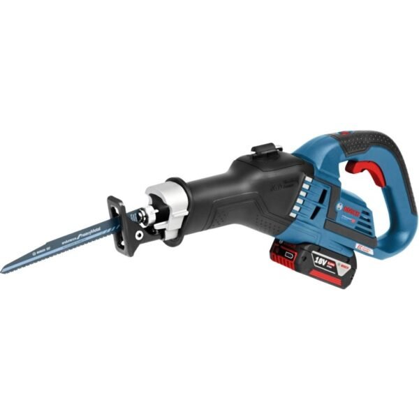 BOSCH GSA 18 V-32 battery saw tail, case, 2x 5.0 Ah 0.601.6A8.106 Technical data Cutting depth in wood: 230 mm Cutting depth in metal.