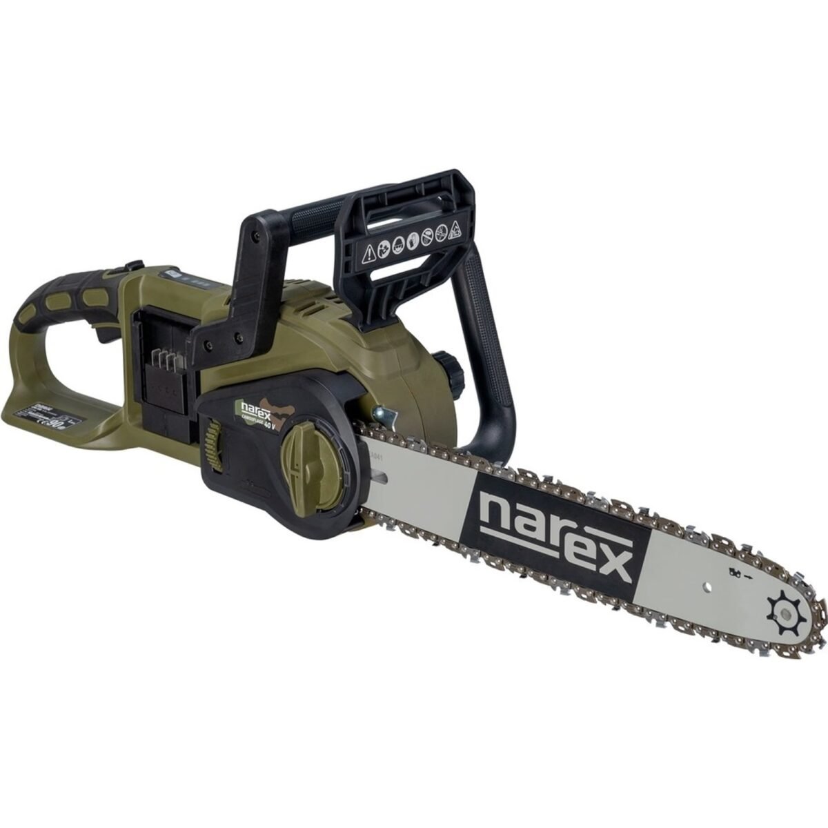 This cordless chainsaw is easy to use and has a maintenance-free Brushless motor.