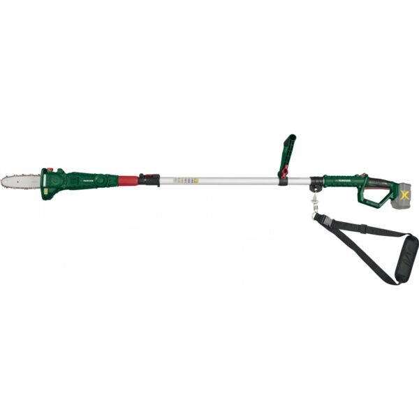 Cordless telescopic chainsaw for tree branches Parkside 20V xl.
