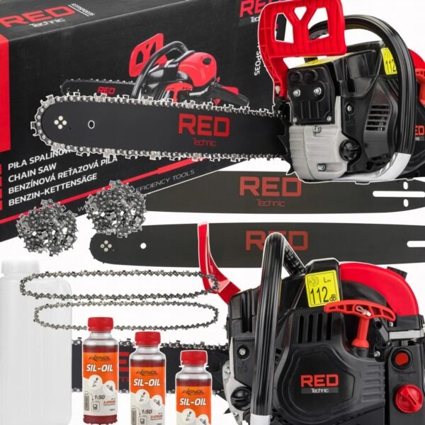 POWERMAT Gasoline Chainsaw 5.7HP 16+18" RTPSP0035 The RTPSP0035 Gasoline Saw from RED TECHNIC is the latest model of gasoline chainsaw for amateur and professional...