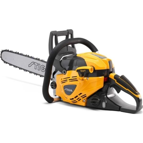 The reliable STIGA CS 755 (18") gasoline chainsaw has a good weight-to-power ratio, a 45cm (18") guide bar, and is therefore suitable for household and forestry work.