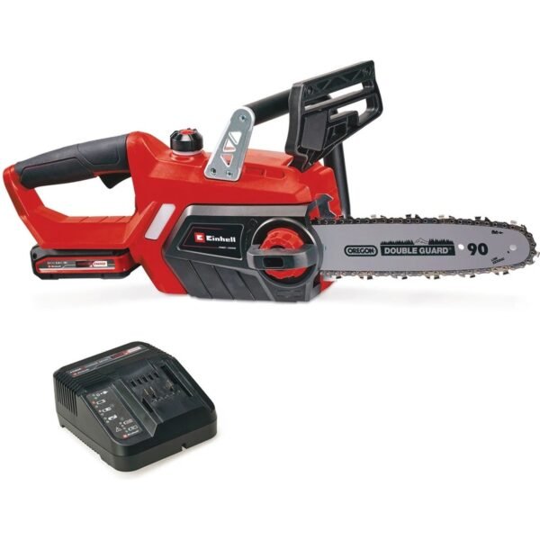 The battery-powered chainsaw Einhell GE-LC 18/25 Li Kit is the perfect tool for enthusiastic do-it-yourselfers and gardeners..
