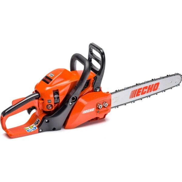 Also known as the Timber Wolf, the Echo CS-590 gasoline chainsaw is a robust and powerful tool designed for heavy-duty cutting in forestry and agriculture.