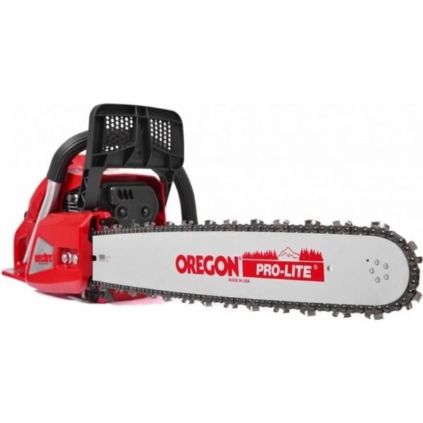 The HECHT 962 is a semi-professional gasoline chainsaw with a 62 cm3 displacement engine and 4 HP (3 kW) power