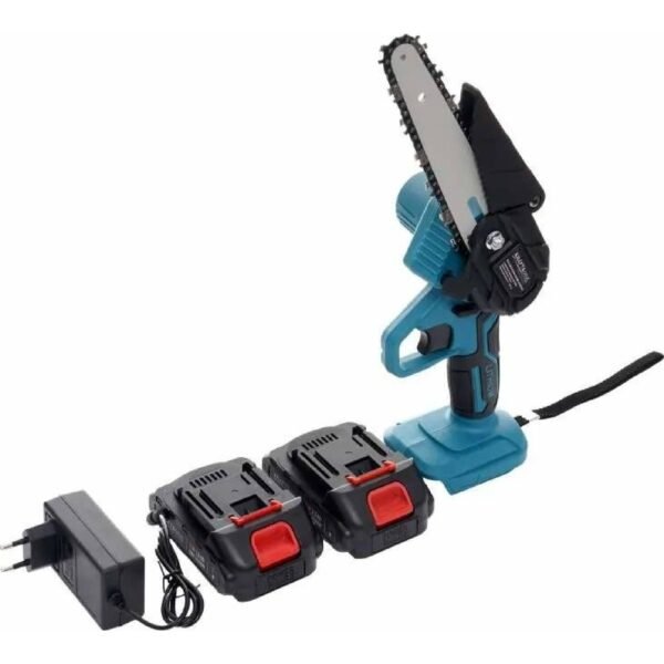 KRAFT&DELE Cordless chainsaw 6" 21 V + 2x batteries KD10646 The Kraft & Dele mini cordless chainsaw is ideal for pruning branches and general gardening Thanks to the low