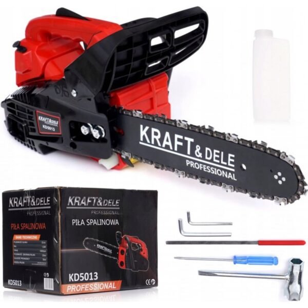 Gasoline chainsaw 1.2HP 30cm Kraft&Dele KD5013 The Kraft&Dele KD5013 1.2HP saw is one of the most dynamic saws with a compact and strong construction.
