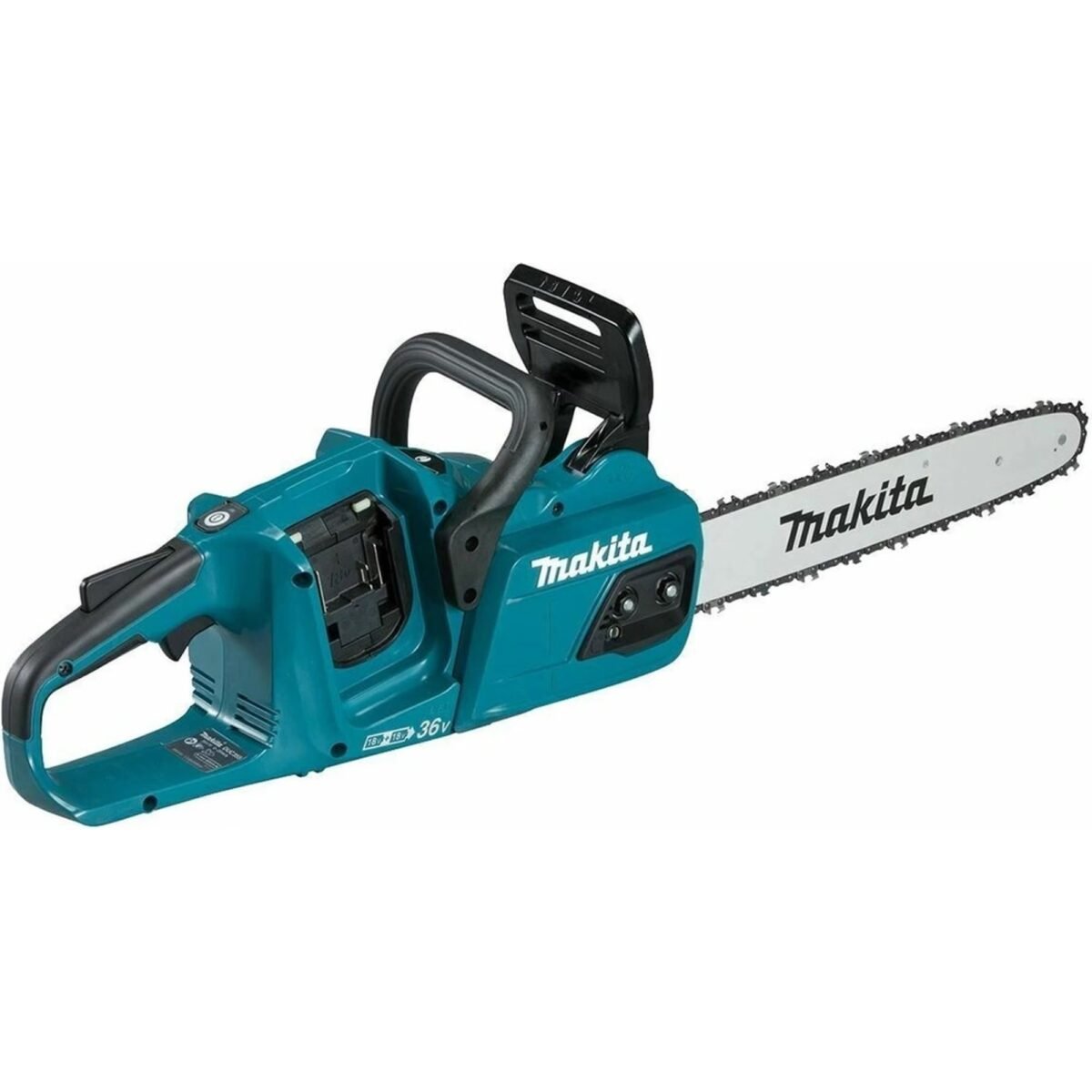 The Makita DUC355Z cordless chainsaw is comparable to a petrol chainsaw.