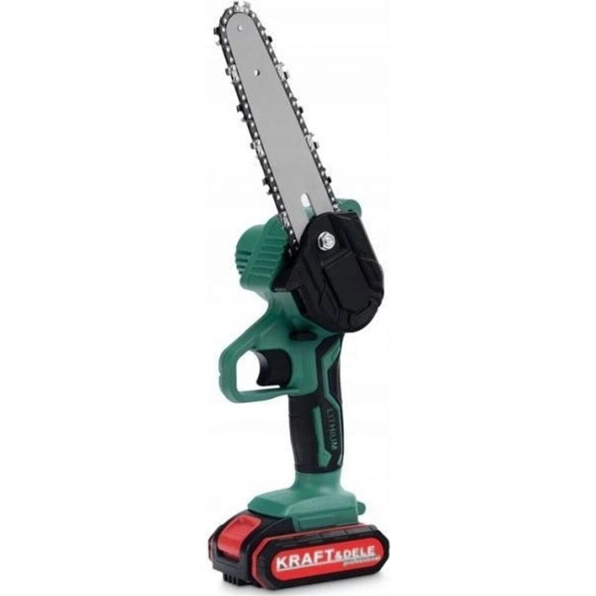 Kraft&Dele AKU chainsaw 21V 18.5cm KD10623 + 2x batteries Mini cordless saw Kraft&Dele model KD10623 is a great helper for cutting trees