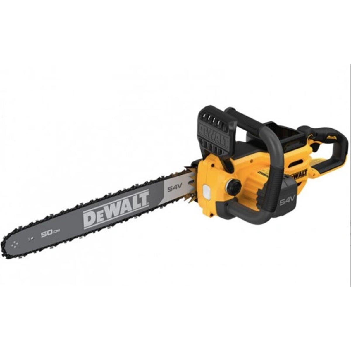 DCMCS575N - 1x saw bar 50 cm - 1x saw chain The DeWALT DCMCS575 cordless chainsaw with a long 50 cm saw bar and a powerful brushless motor offers