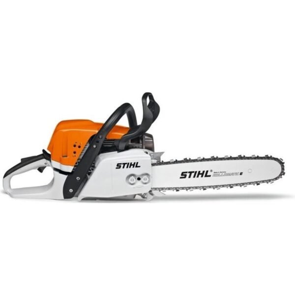 Modern farm saw STIHL MS 391 with a power of 3.3 kW. Low vibration, innovative design and new filter system