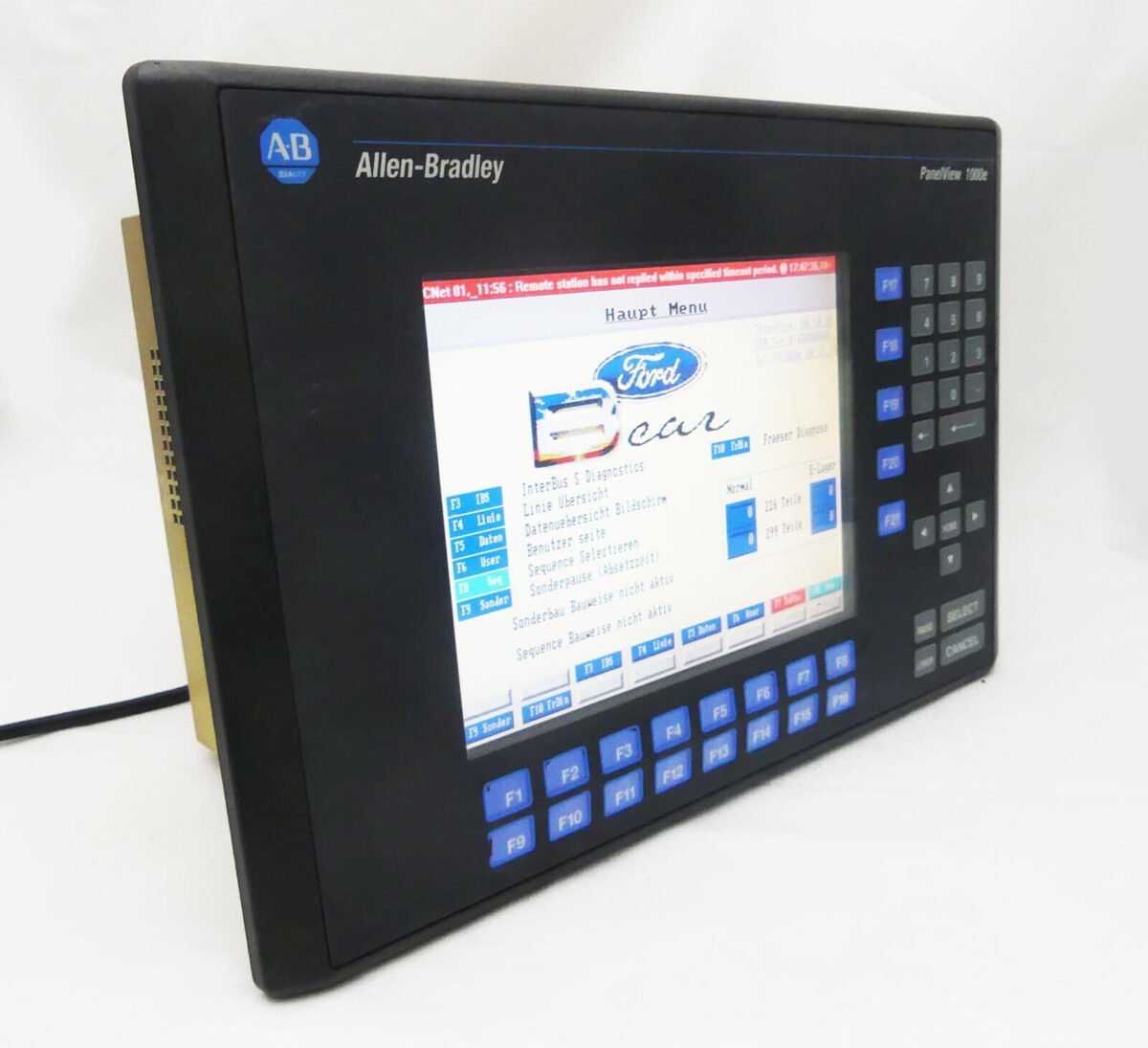 Allen-Bradley 2711E-K10C15 PanelView 1000e Operator Panel -used- - Image 1