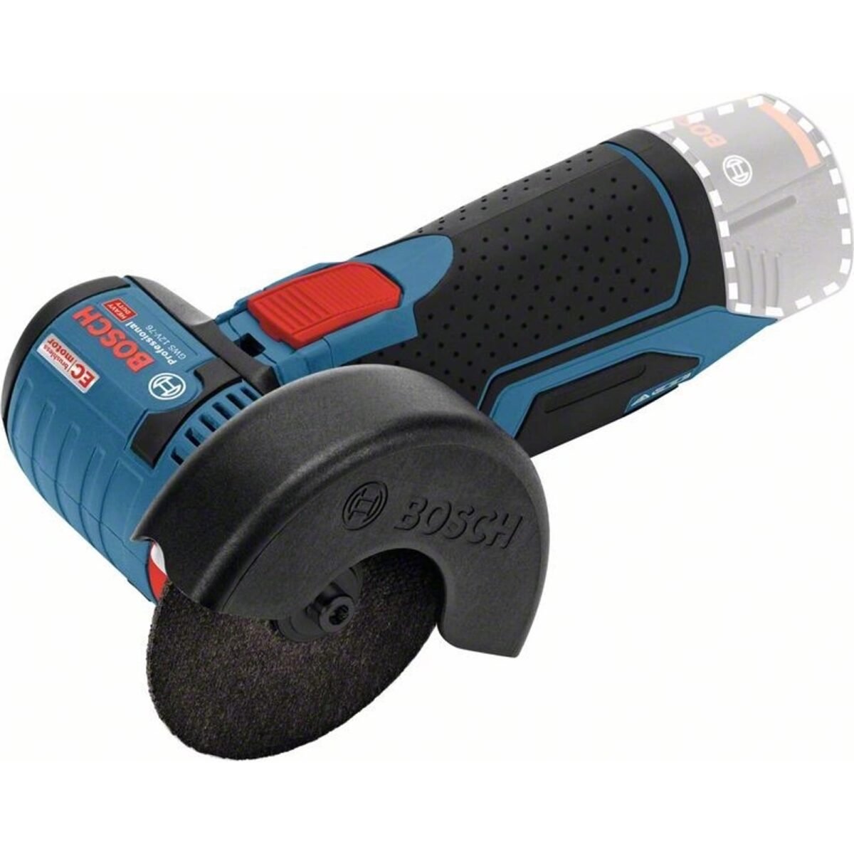 Pure enthusiasm - the most convenient small angle grinder. Comfortable in every situation - extremely compact and ergonomic for fast cutting on.