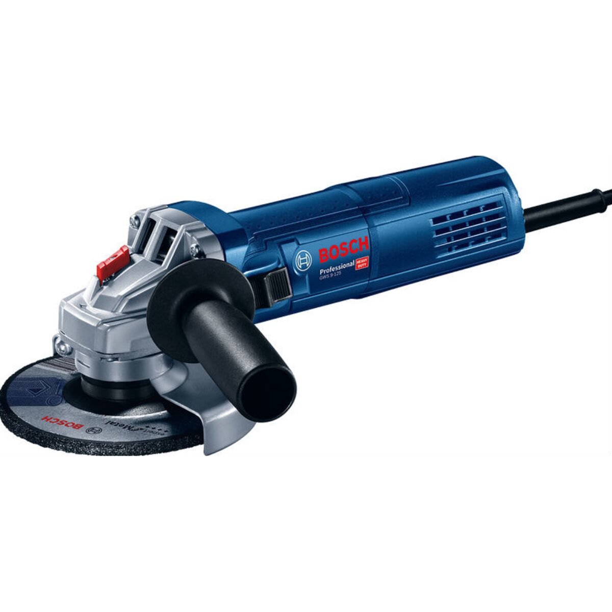 Angle grinder GWS 9-125, 900 W for demanding tasks!, Top performance when grinding and cutting thanks to the high power and torque of the 900 W motor,