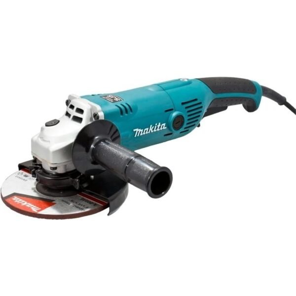 Angle grinder with innovative damping that prevents kickbacks and enables smooth start-up. Power consumption: 1,050 W