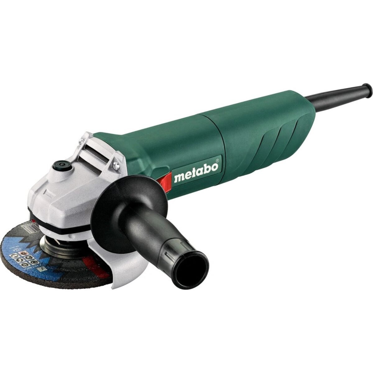 Angle grinder Metabo W 750-125. Description: Strong and robust motor, high-pressure die-cast aluminum transmission housing,