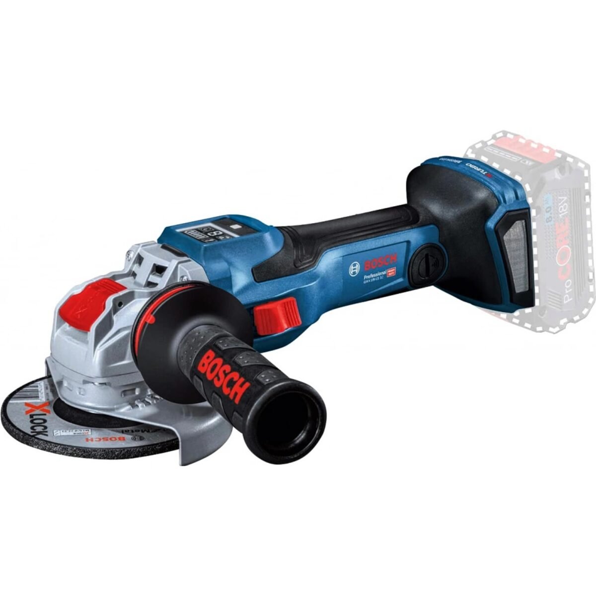 The cordless angle grinder GWS 18V-15SC from Bosch Professional with the BITURBO label enables 50% faster cutting compared to previous cordless grinders.