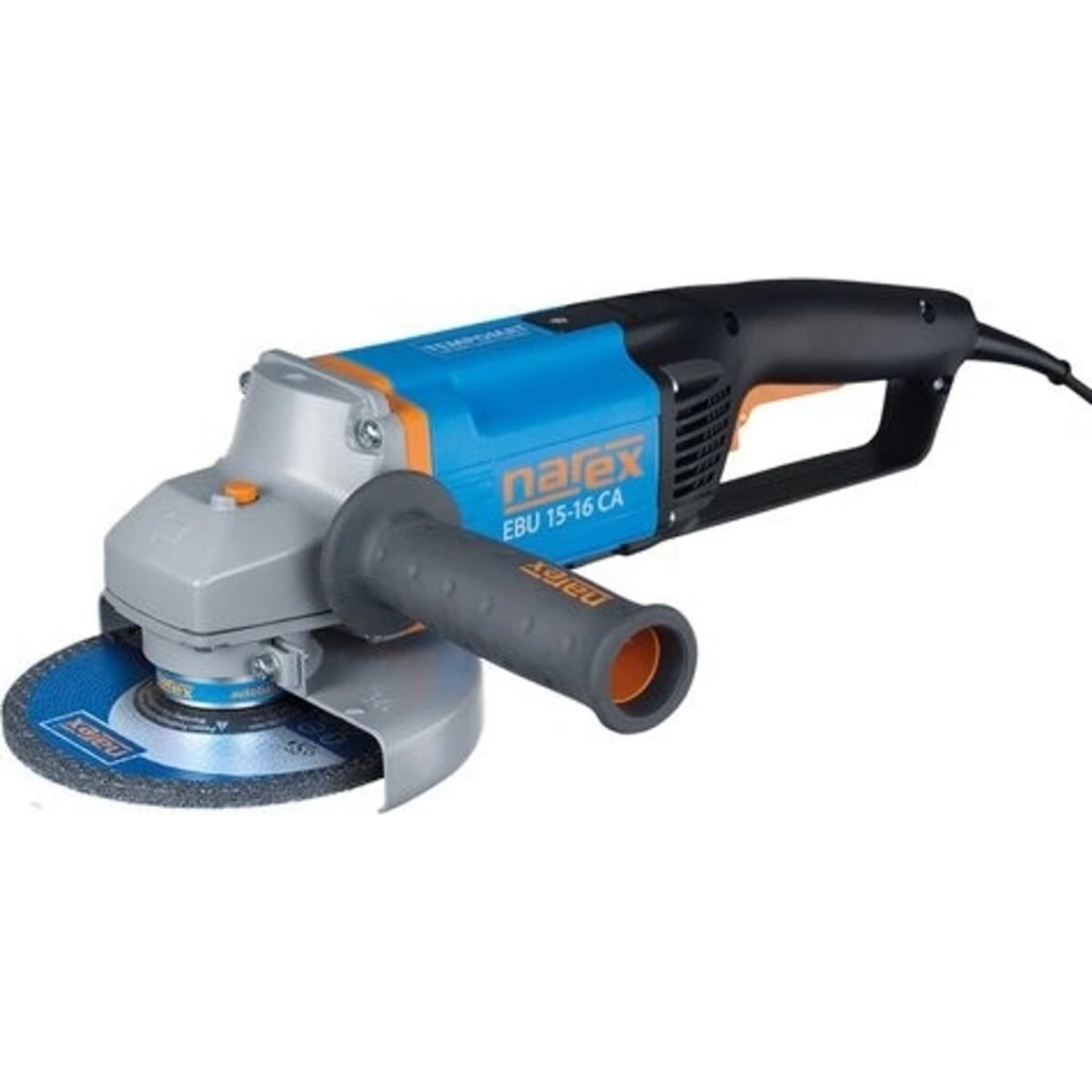 Extremely quiet operation thanks to the sprung additional handle and automatic balancing unit, reducing vibrations caused by disc imbalance,