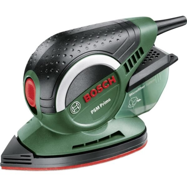 The PSM Primo multifunctional sander from Bosch is a light and compact versatile machine that should not be missing in any workshop.