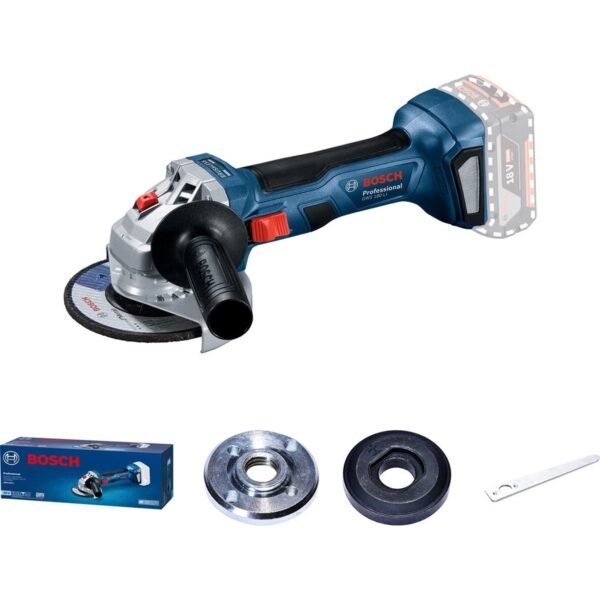 High performance brushless motor, slim handle and ergonomic design. All this is offered by this Bosch cordless angle grinder