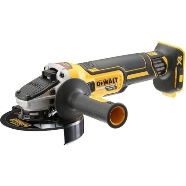 Brushless motor, up to 9,000 rpm, offers power for demanding jobs, electronic brake, rubberized handle