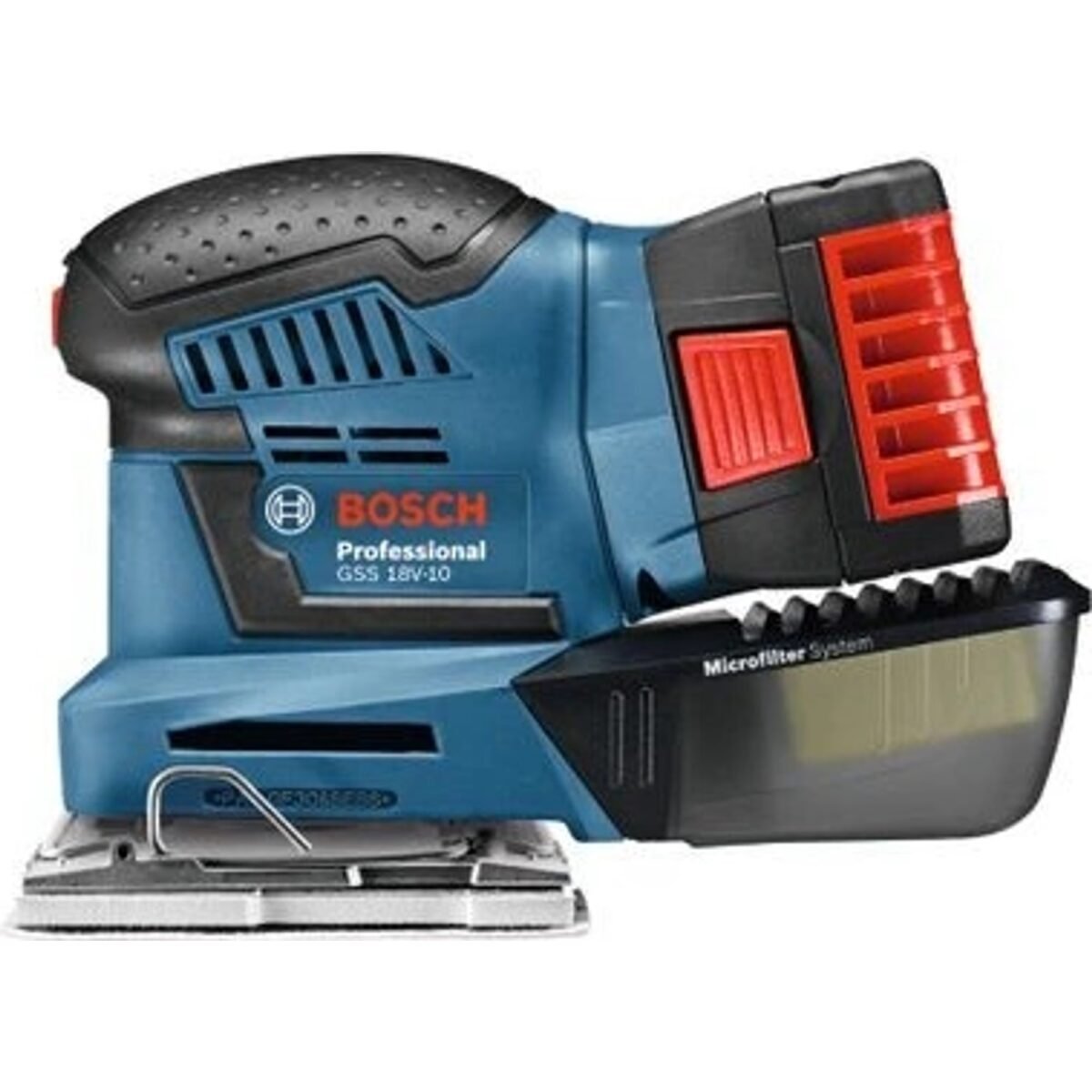 Cordless vibrating sander GSS 18V-10, Compact and handy one-handed cordless vibrating sander, Cordless vibrating sander