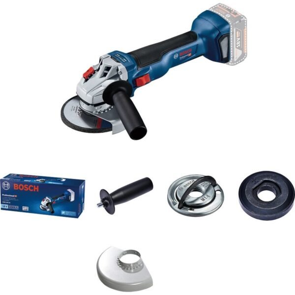 The high-performance angle grinder offers better control and safer handling when cutting steel, copper and other metals