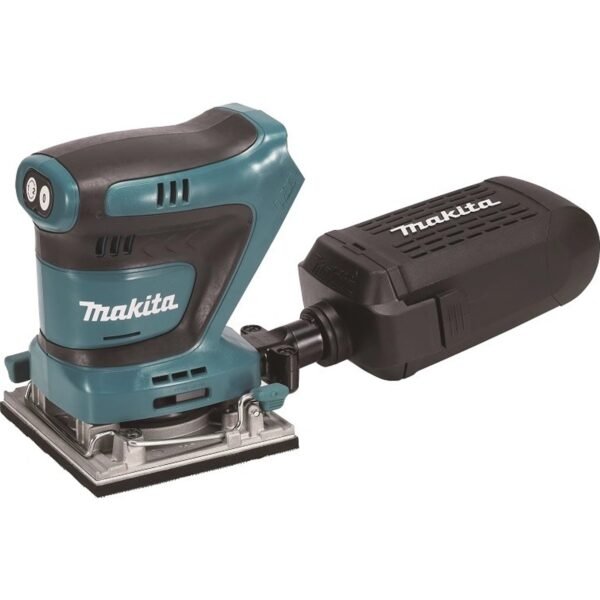 Compact and ergonomic vibrating sander. The sanding pad with clamps and velcro allows the use of all types of sandpaper.