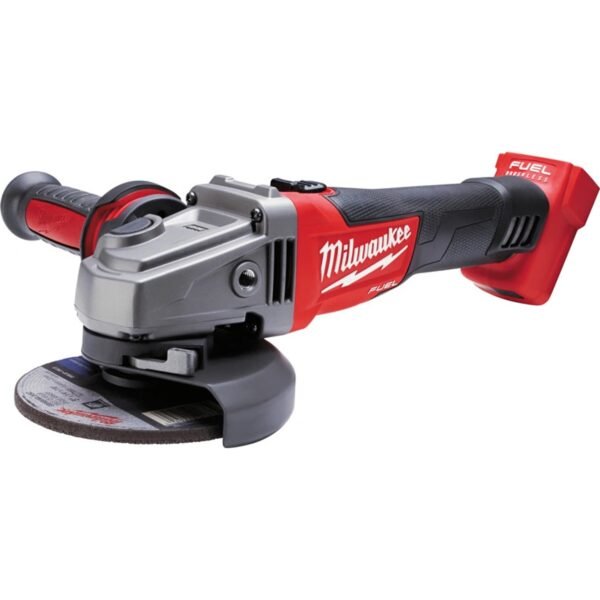 Milwaukee M18 CAG125X-502X POWERSTATE cordless angle grinder - up to 10 times longer engine life and up to 2 times longer running time.