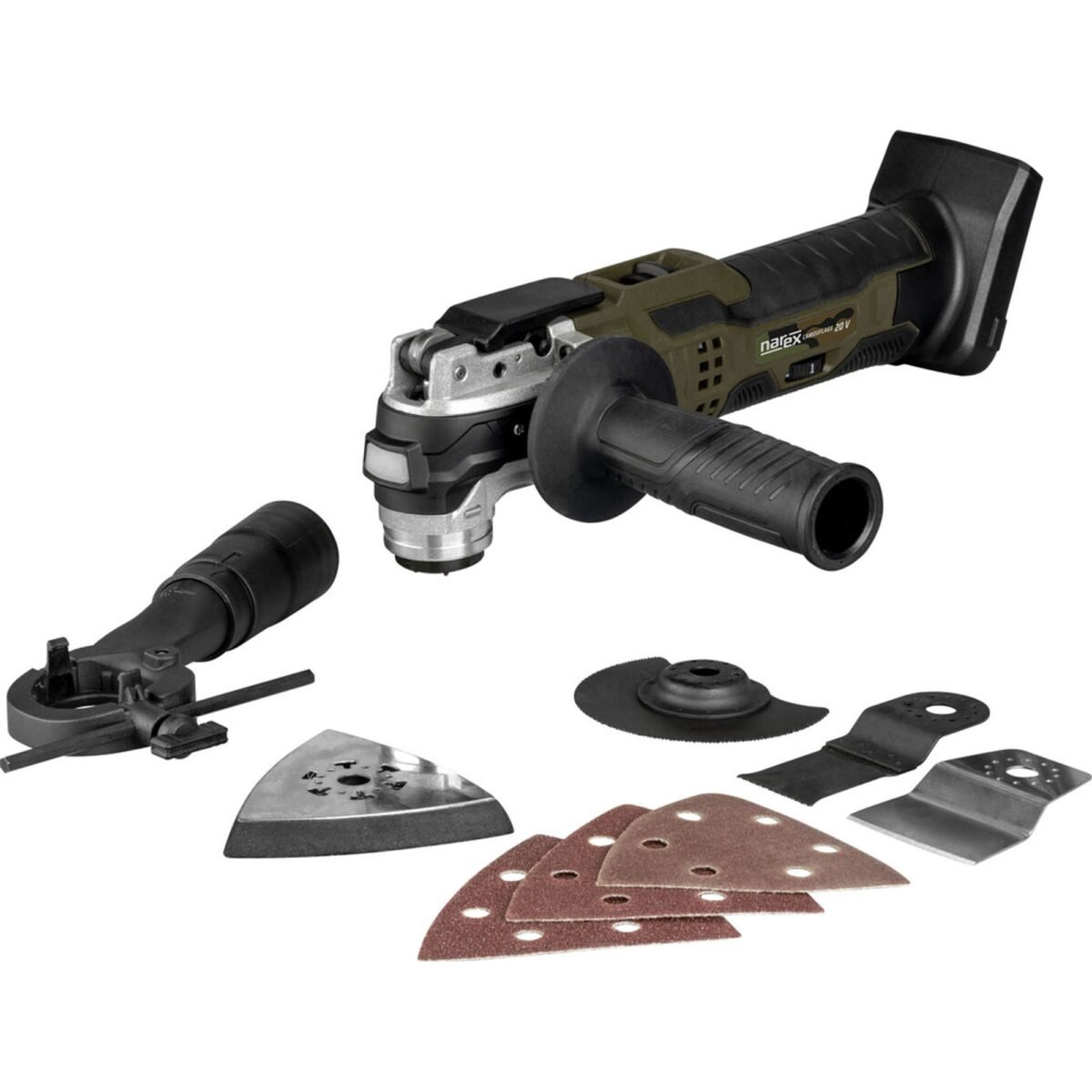 The multifunctional cordless oscillating saw is a universal helper for precise cutting and grinding