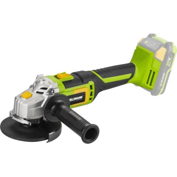 The cordless angle grinder from the renowned manufacturer FIELDMANN ensures all work without an interfering cable.