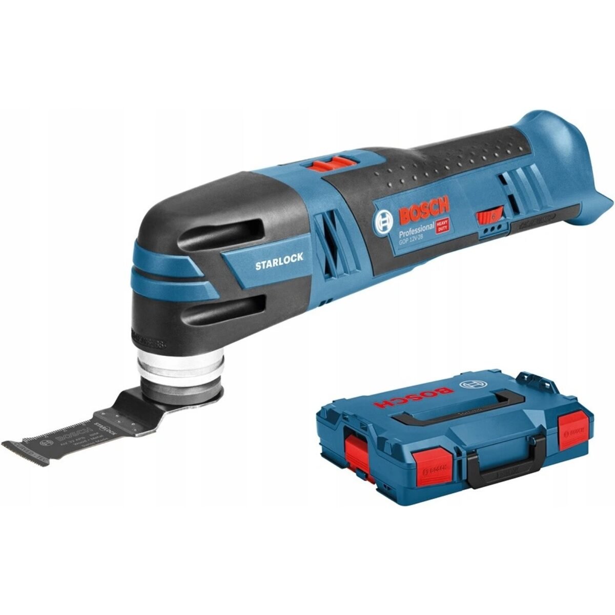 The cordless Multi-Cutter GOP 12V-28 is the most compact cordless universal tool in the Bosch Starlock category