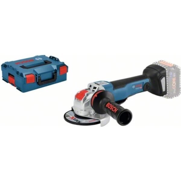 Cordless angle grinder Bosch GWX 18V-10 PC It is equipped with the X-LOCK keyless clamping system, which ensures quick and convenient replacement of accessories.