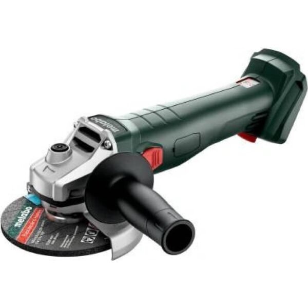 Cordless angle grinder Metabo W 18 7-125, 18V Design and function: Robust cordless angle grinder with a powerful motor and slim design for universal use Protection..