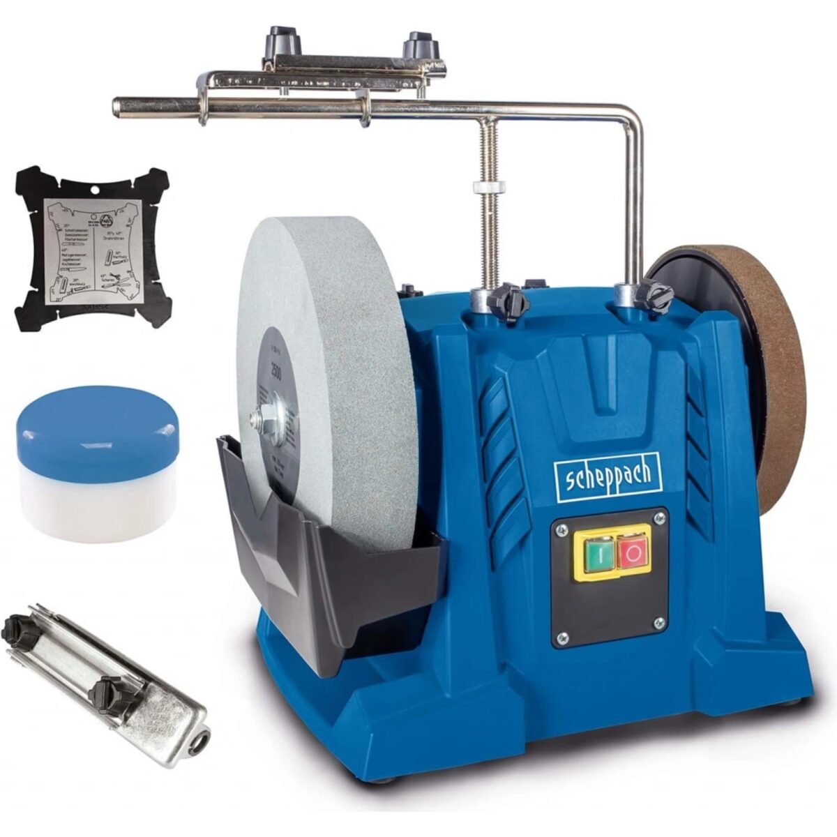 Whether you are a professional or a beginner, the TIGER 7000S will really impress everyone with its set of accessories The stable water tank cools the grinding stone