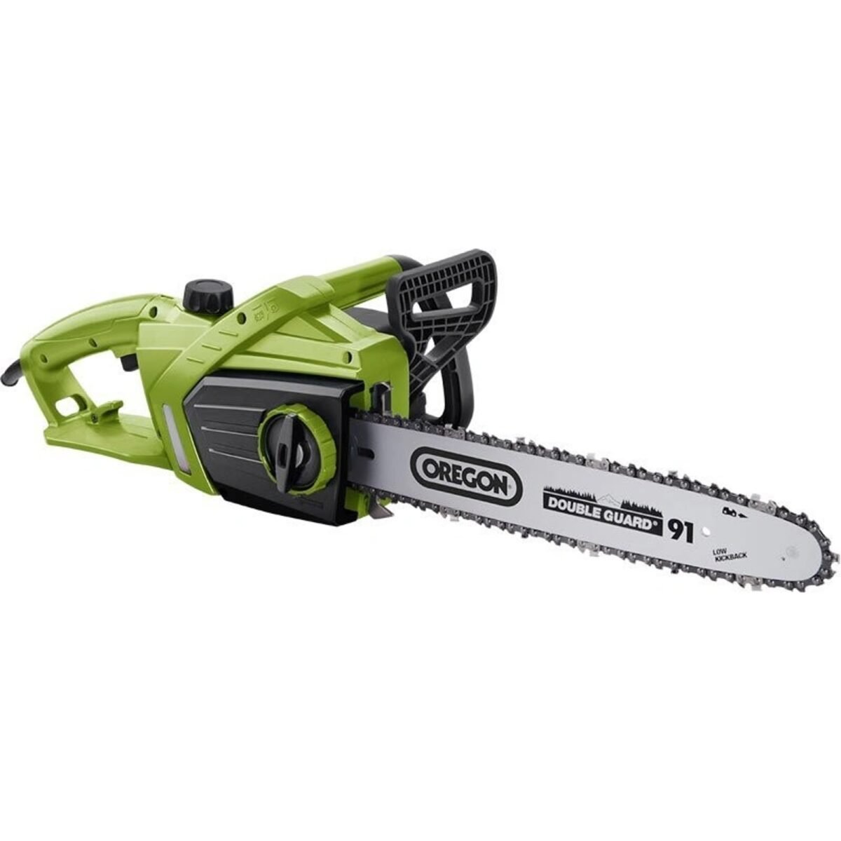 An electric chainsaw with an input of 1800W and a cutting bar length of 35cm is intended for felling trees, for debranching and shortening trunks and for cutting trunks or thick branches…