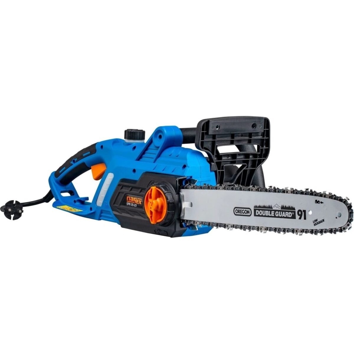 The electric chainsaw has versatile uses and a powerful motor. It is mainly intended for cutting wooden material
