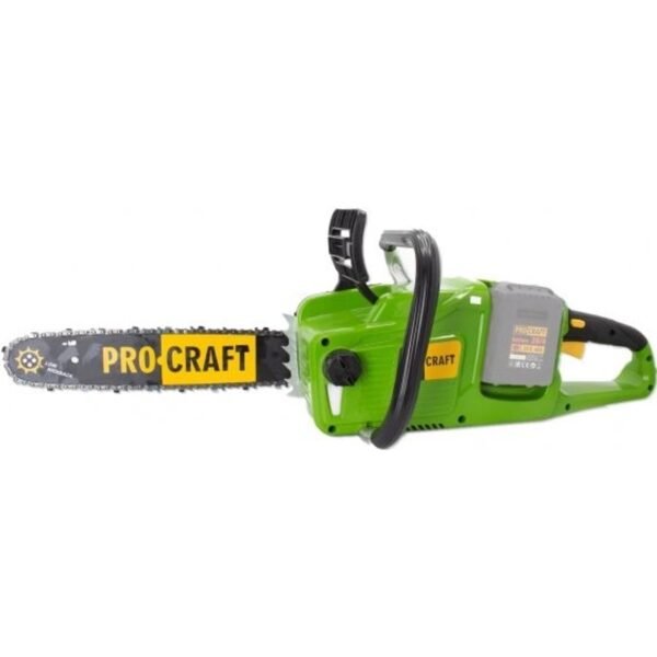 The PROCRAFT PCA40/2 battery-powered chainsaw is a useful helper when processing firewood, minor carpentry work and pruning trees
