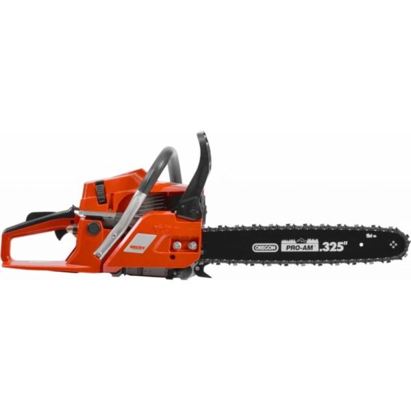 The HECHT 950 is a semi-professional gasoline saw with a 50 cm3 displacement engine and 3 HP power