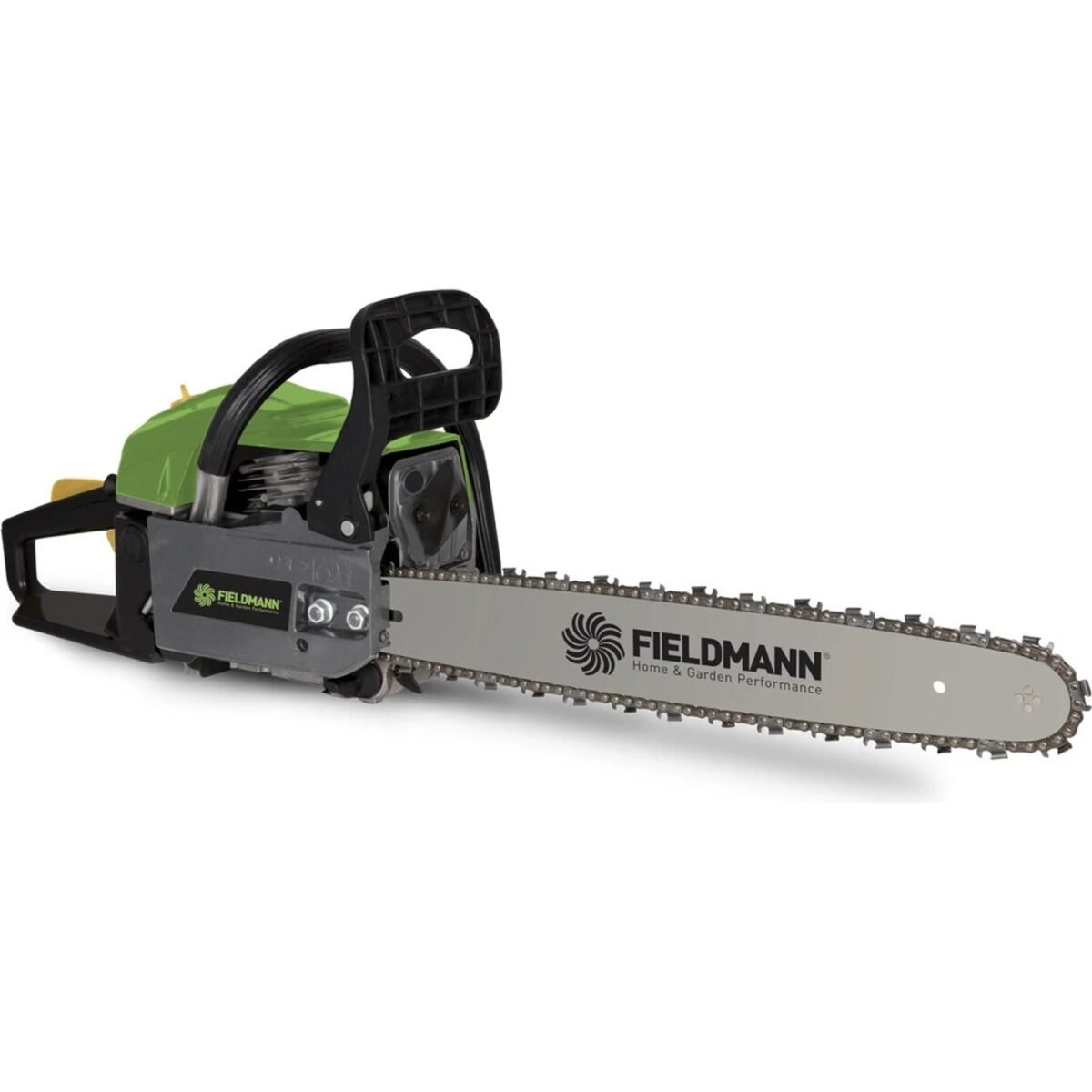 A gasoline chainsaw will become an indispensable helper in your garden. Fieldmann FZP 5216-B has a 2-stroke single cylinder 52 cm3 with a power of 1.90 kW with a maximum speed of.