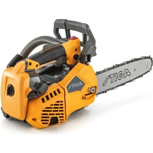 Reciprocating chainsaw with 26.9 cc (0.7 kW) gasoline engine and 25 cm (10 ") guide bar. - 26.9 cc gasoline engine with a net power of 0.7 kW