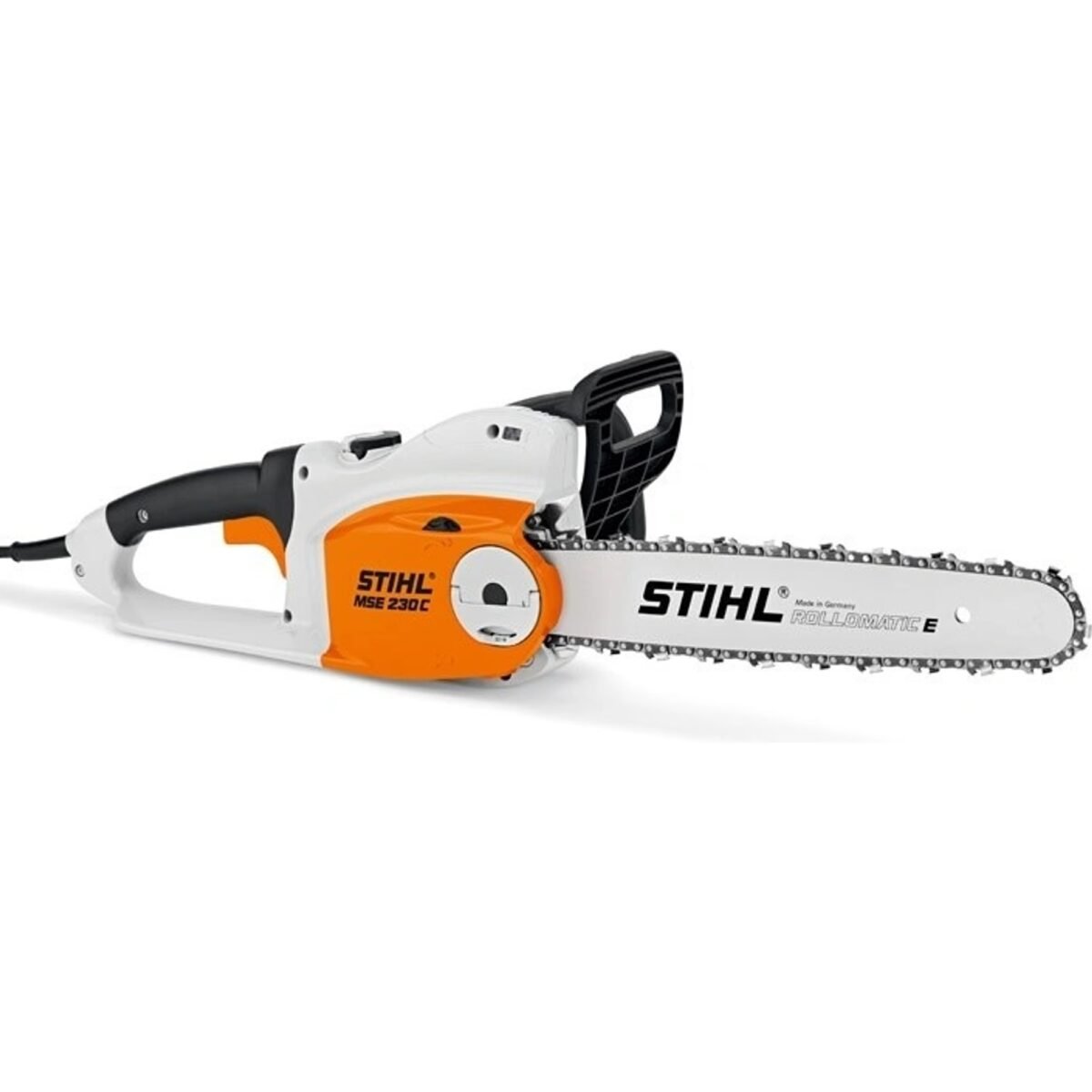 STIHL Electric saw MSE 230 C-BQ bar 40 cm The machine is equipped with electric motors of the AC type - synchronous electric motor with carbon brushes for alternating current.