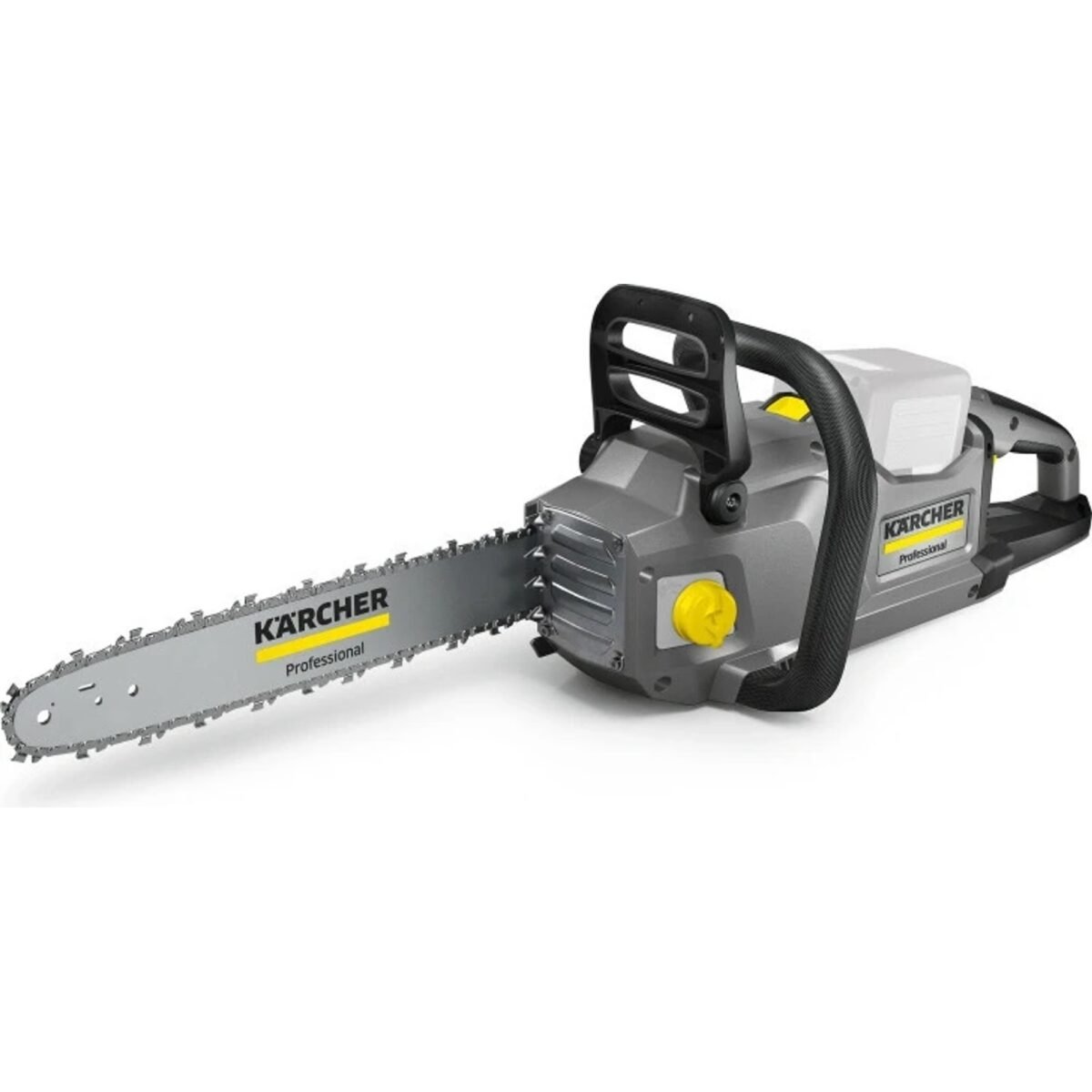 The AKU chainsaw CS 400/36 Bp is robust, perfectly balanced and fits very well in the hand, with minimal vibrations, less noise and absolutely no exhaust.