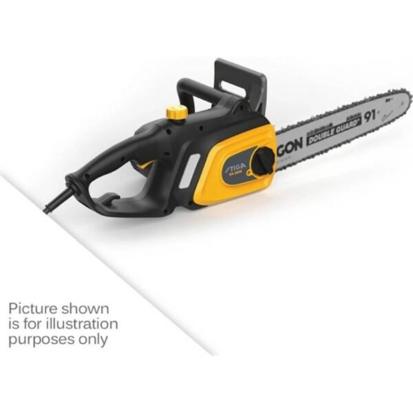 Compared to the 1814 Q, the STIGA SE 2216 Q electric chainsaw is equipped with a more powerful motor, which can handle even the longer bar used with a margin.